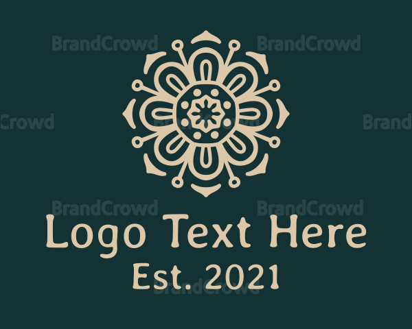 Floral Mandala Decor Logo