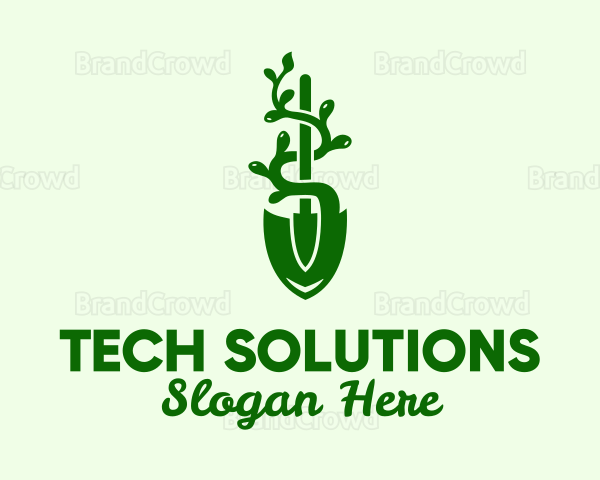 Green Shovel Vine Logo