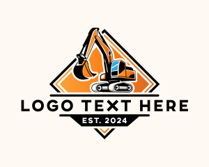 Industrial - Excavator Digger Machinery logo design