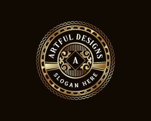 Luxury Art Deco logo design