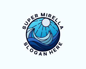 Tour Guide - Sea Surfing Resort logo design