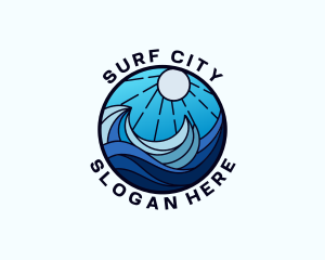 Sea Surfing Resort logo design