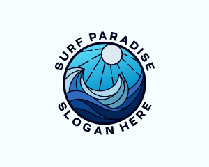 Sea Surfing Resort logo design