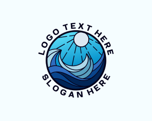 Blue Moon - Sea Surfing Resort logo design