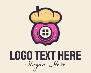 Hut - Bread & Donut Bakery logo design