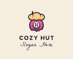 Hut - Bread & Donut Bakery logo design