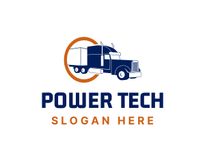 Truckload - Transport Vehicle Freight Truck logo design
