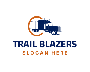 Transport Vehicle Freight Truck logo design