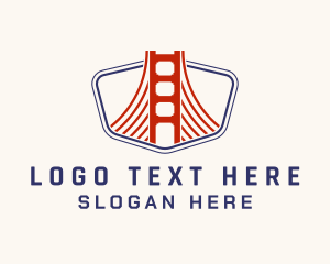 Golden Gate - San Francisco Bridge logo design