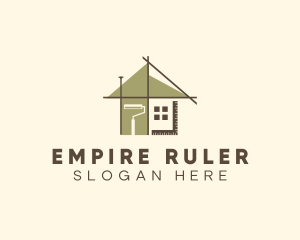 Ruler - House Construction Tools logo design