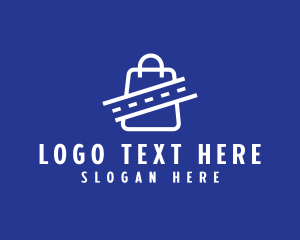 Convenience Store - Road Shopping Bag logo design