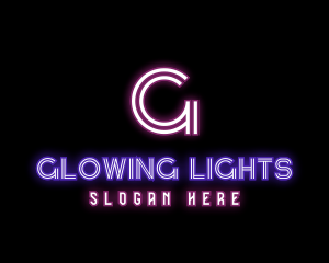 Neon Lights Nightclub logo design