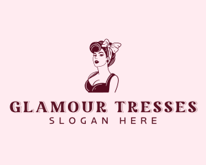 Pinup Lady Beauty logo design