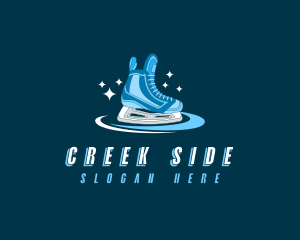 Ice Skating Shoe Logo