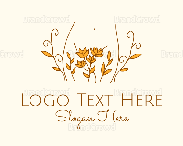 Floral Feminine Body Logo