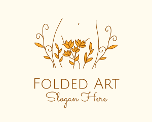 Floral Feminine Body logo design