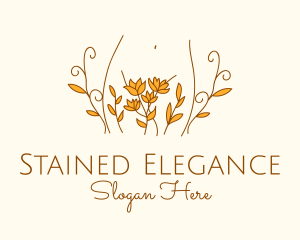 Floral Feminine Body logo design