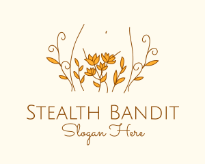 Floral Feminine Body logo design