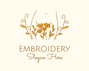 Floral Feminine Body logo design