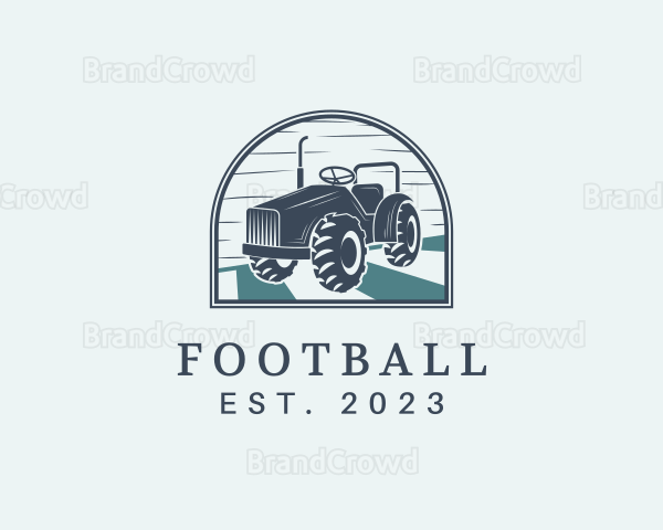 Agricultural Tractor Field Logo