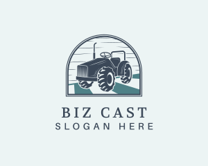 Agricultural Tractor Field Logo