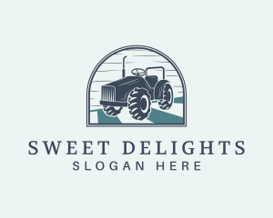 Agricultural Tractor Field Logo