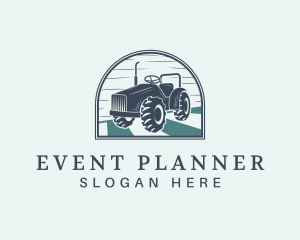 Agricultural Tractor Field Logo