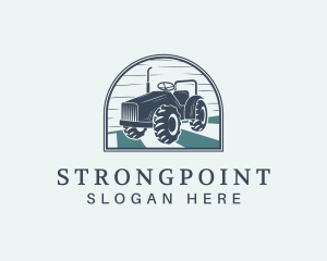 Agricultural Tractor Field Logo