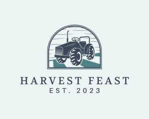 Agricultural Tractor Field logo design