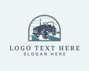 Agricultural Tractor Field Logo