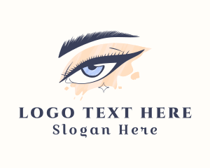 Beauty Blogger - Pretty Beauty Eyelashes logo design