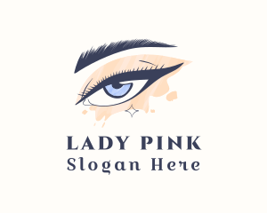 Eyeshadow - Pretty Beauty Eyelashes logo design