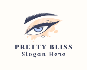Pretty - Pretty Beauty Eyelashes logo design