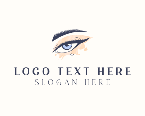 Glam - Pretty Beauty Eyelashes logo design