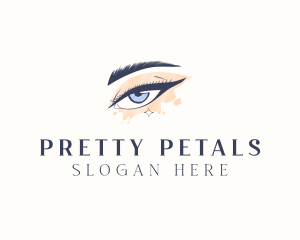 Pretty Beauty Eyelashes  logo design