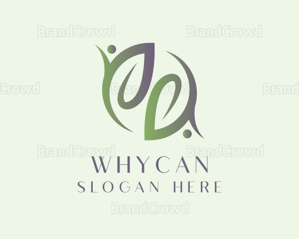 Eco Organic Leaf Logo