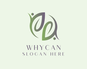 Micro Herb - Eco Organic Leaf logo design