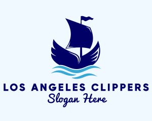 Sailing - Maritime Ship Wings logo design