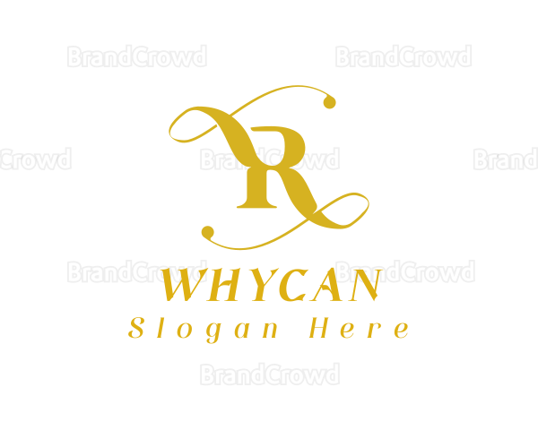 Elegant Tendrils Swirl Logo