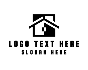 Window - House Roof Realty logo design