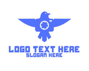 Pigeon - Blue Bird Drone logo design
