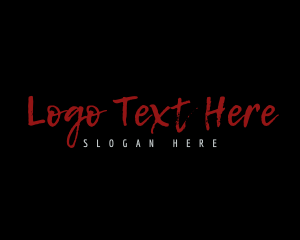 Cool - Horror Handwritten Wordmark logo design