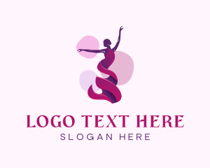 Dancer - Ballet Lady Dancing logo design