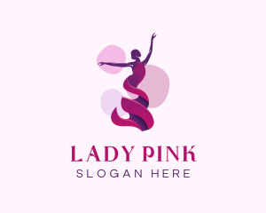 Ballet Lady Dancing logo design