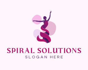 Ballet Lady Dancing logo design