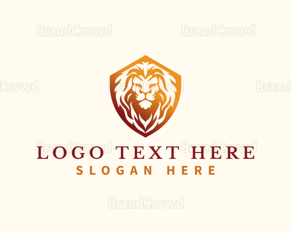 Gaming Lion Shield Logo
