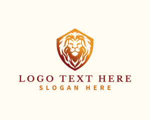 Team - Gaming Lion Shield logo design