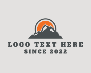 Alp - Outdoors Mountain Climbing logo design