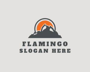 Outdoors Mountain Climbing Logo