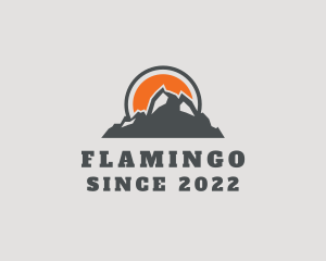 Hiking - Outdoors Mountain Climbing logo design